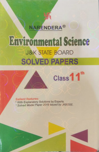 JKBOSE Previous Years Solved Papers Environmental Science Class 11th